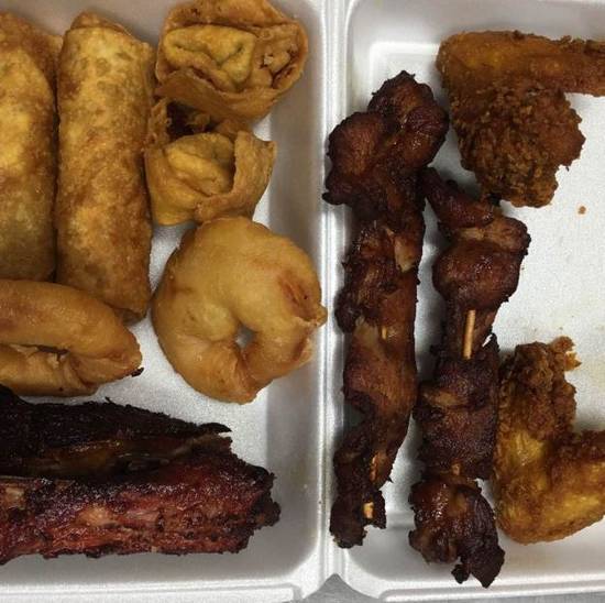 Order Pu Pu Platter food online from China King store, St. Louis on bringmethat.com