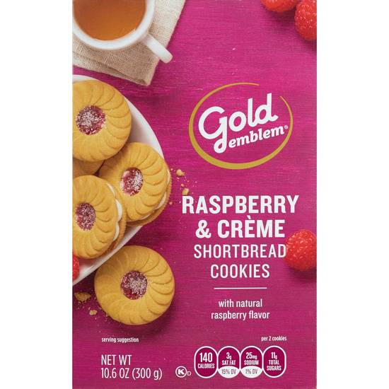 Order Gold Emblem  Raspberry Creme Shortbread Cookies food online from Cvs store, DOVER on bringmethat.com