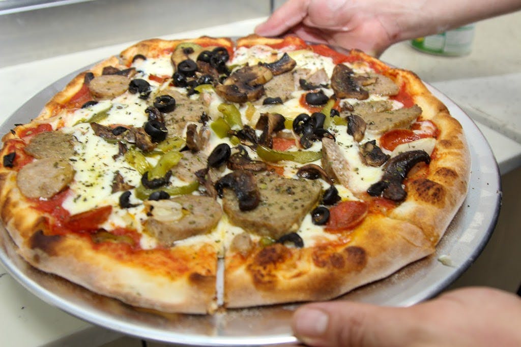 Order Meatball & Whipped Ricotta Pizza - Small 12'' food online from Cucina Italiana store, Dania Beach on bringmethat.com