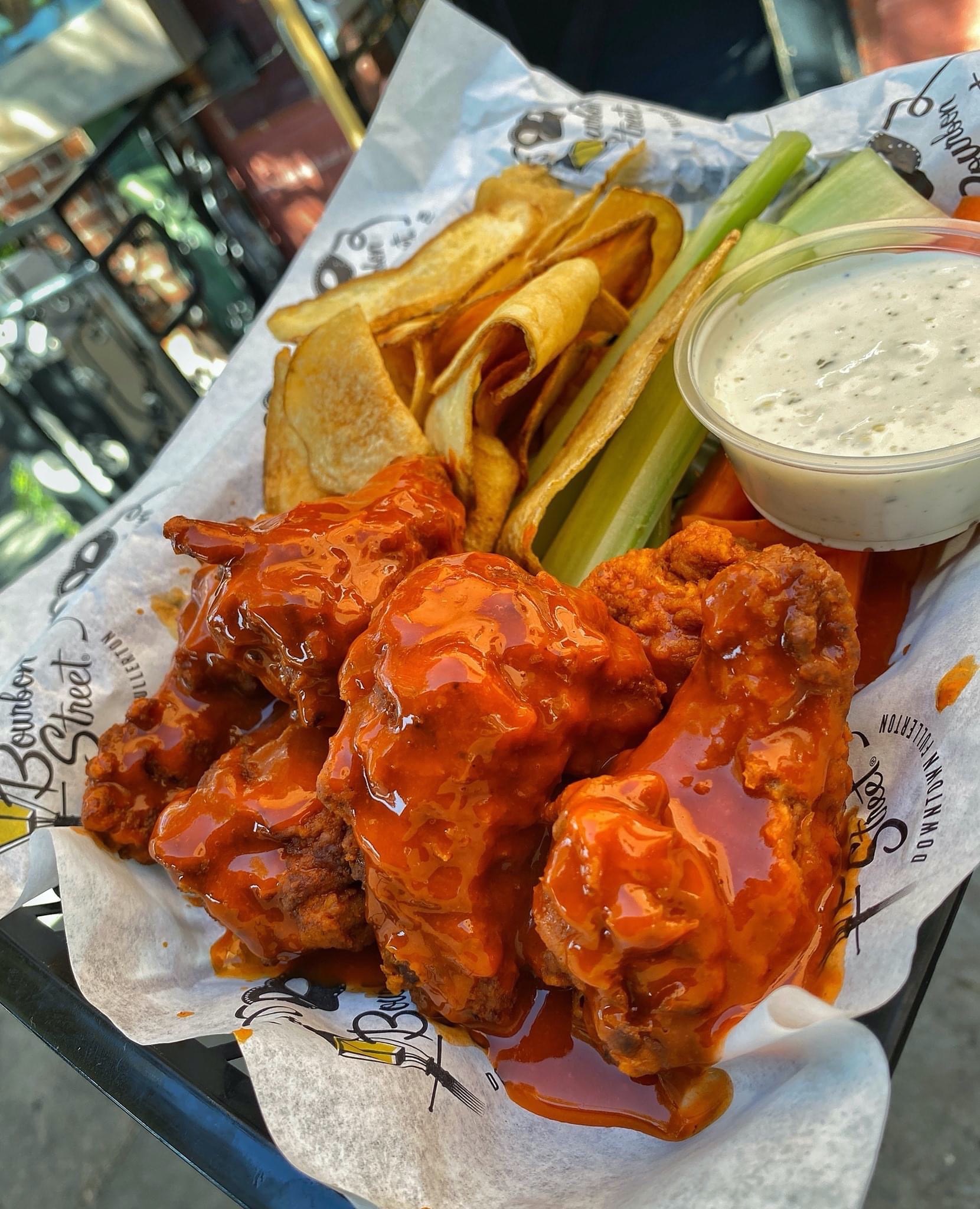 Order Buffalo Wings food online from Bourbon Street Bar and Grill store, Fullerton on bringmethat.com