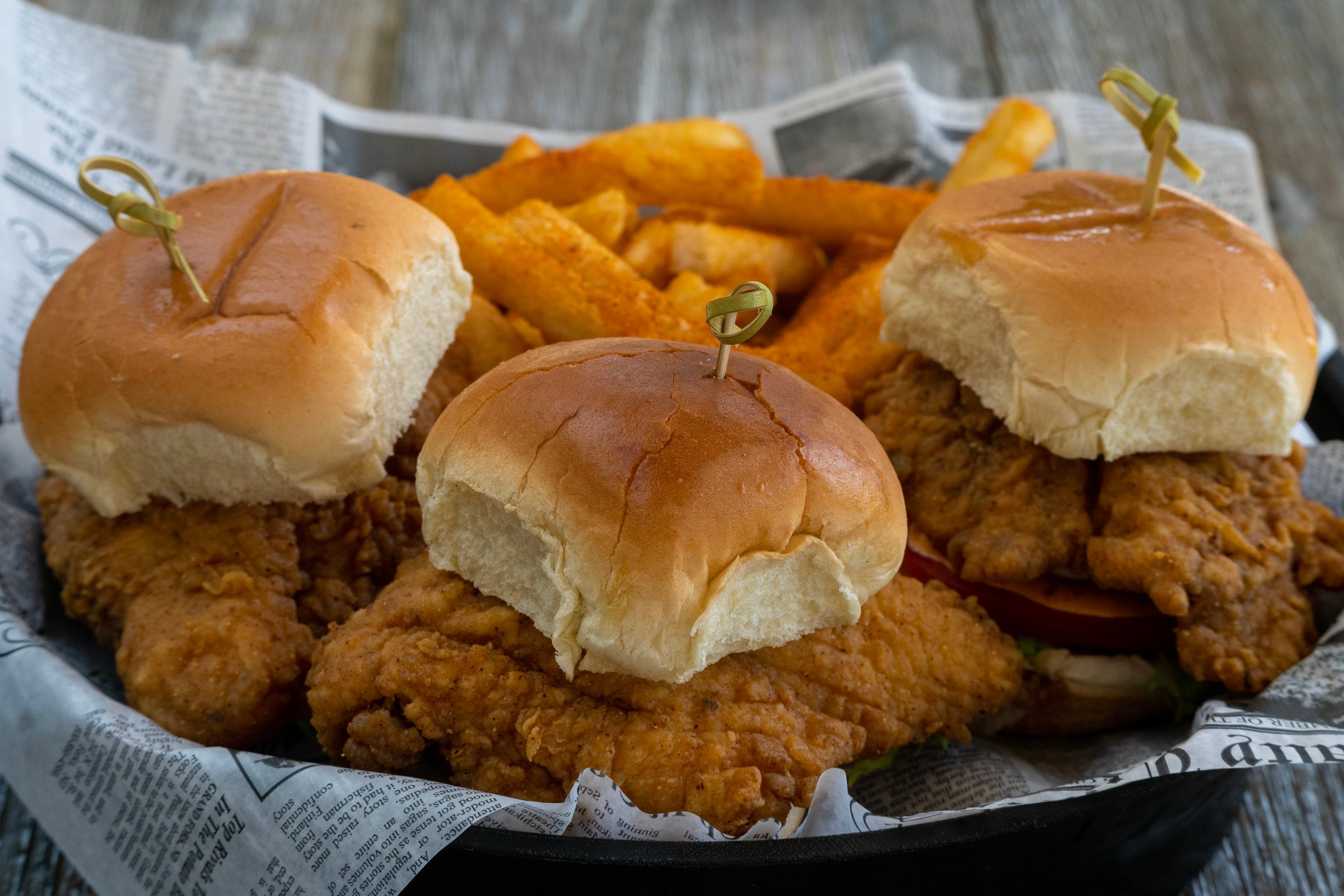 Order Chicken Slider food online from Hook & Reel Cajun Seafood & Bar store, Falls Church on bringmethat.com