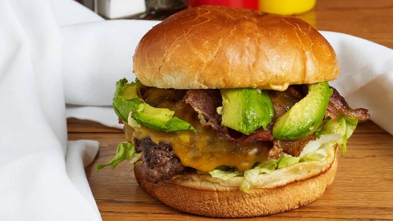 Order California Burger food online from Twisted Burger store, Round Lake on bringmethat.com