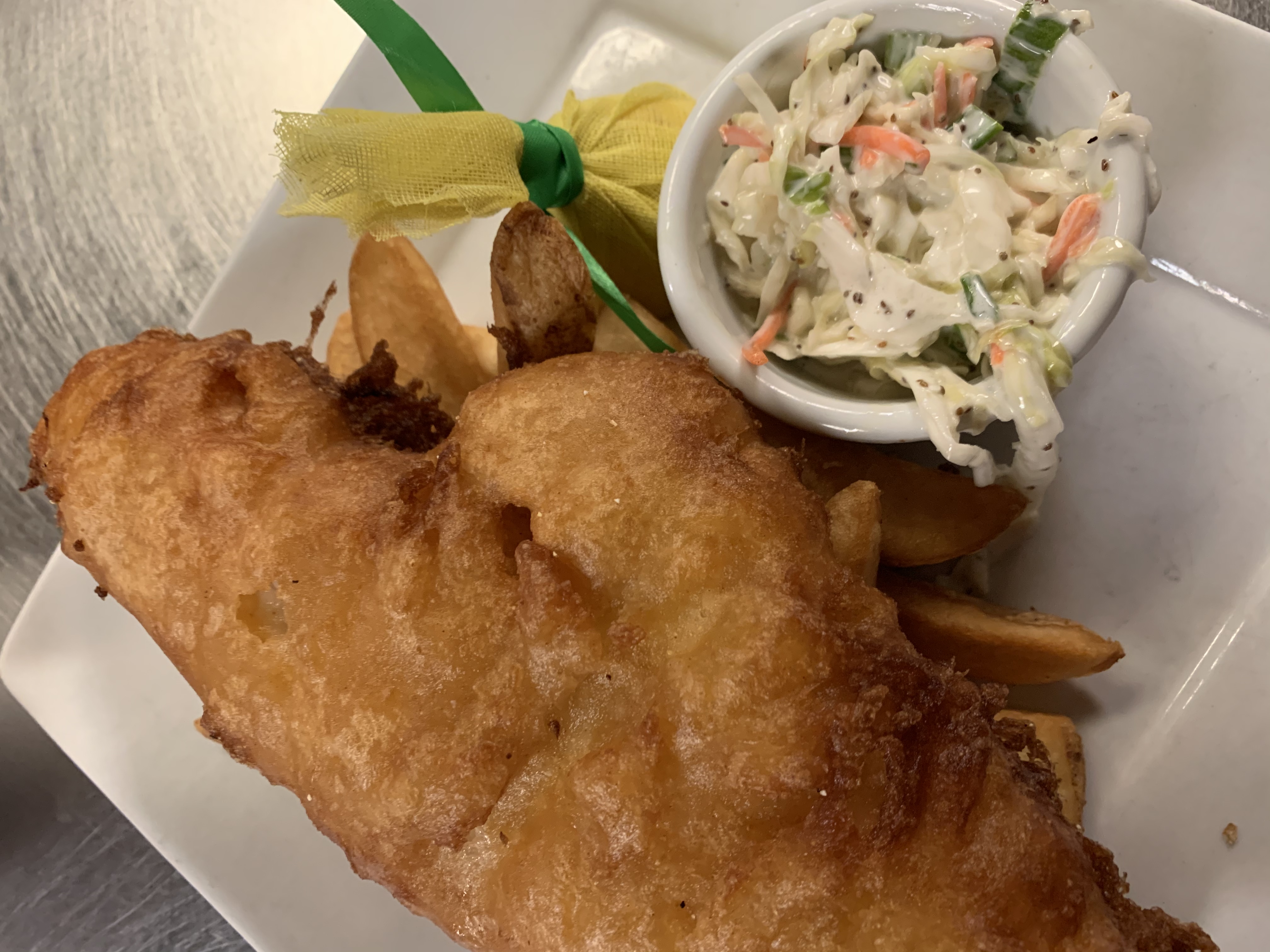 Order Fish and Chips food online from Cousino's Steakhouse store, Oregon on bringmethat.com