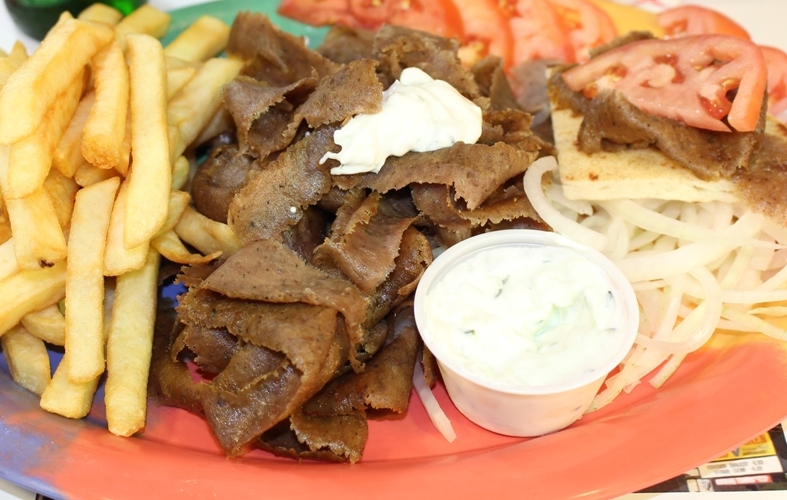 Order Gyros Plate food online from Franksville store, Chicago on bringmethat.com