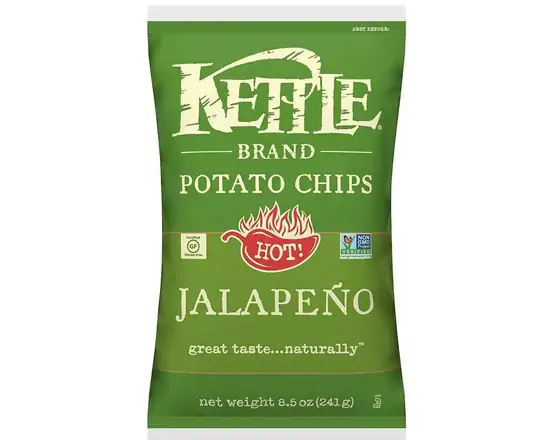 Order Kettle Chips Jalapeno 5 oz food online from Van Ness Liquors store, San Francisco on bringmethat.com