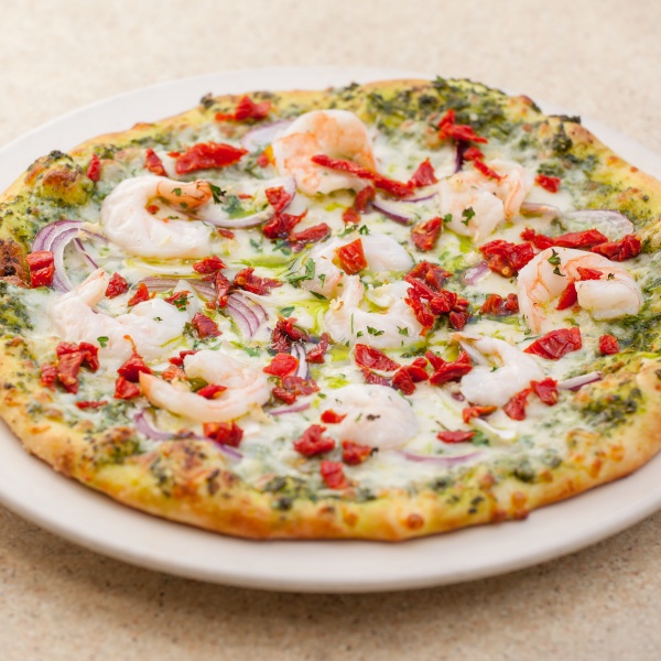 Order Shrimp and Pesto Pizza  food online from That Pizza Place store, Los Angeles on bringmethat.com