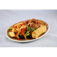 Order C3. Chicken Mixed Vegetables Plate food online from Panda House store, DeKalb on bringmethat.com