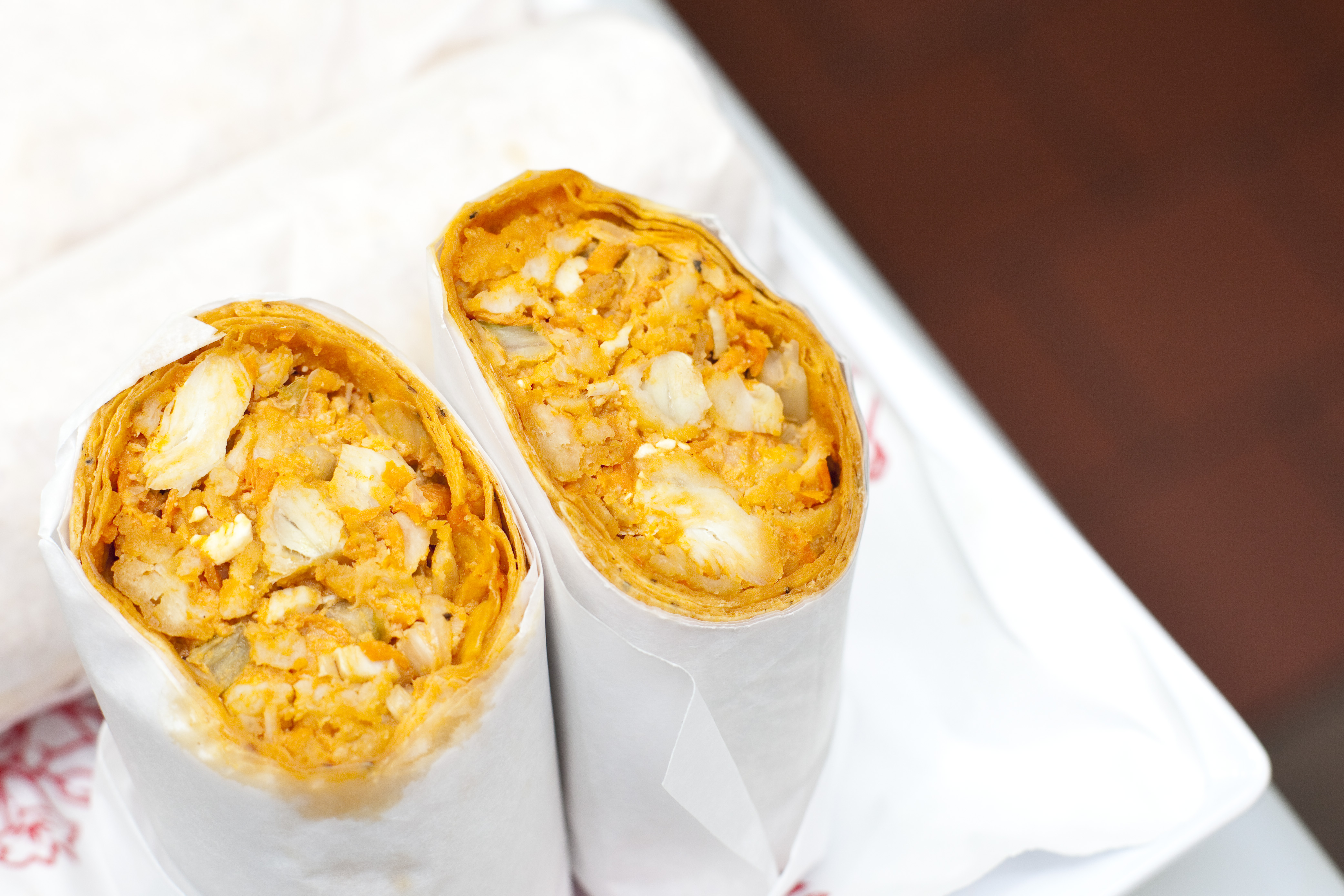 Order Buffalo Chicken Wrap food online from Mediterranean Grill And Bar store, New York on bringmethat.com