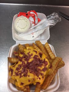 Order Fries with Cheese, Chili, & Bacon food online from Palermo Pizza store, Greensboro on bringmethat.com