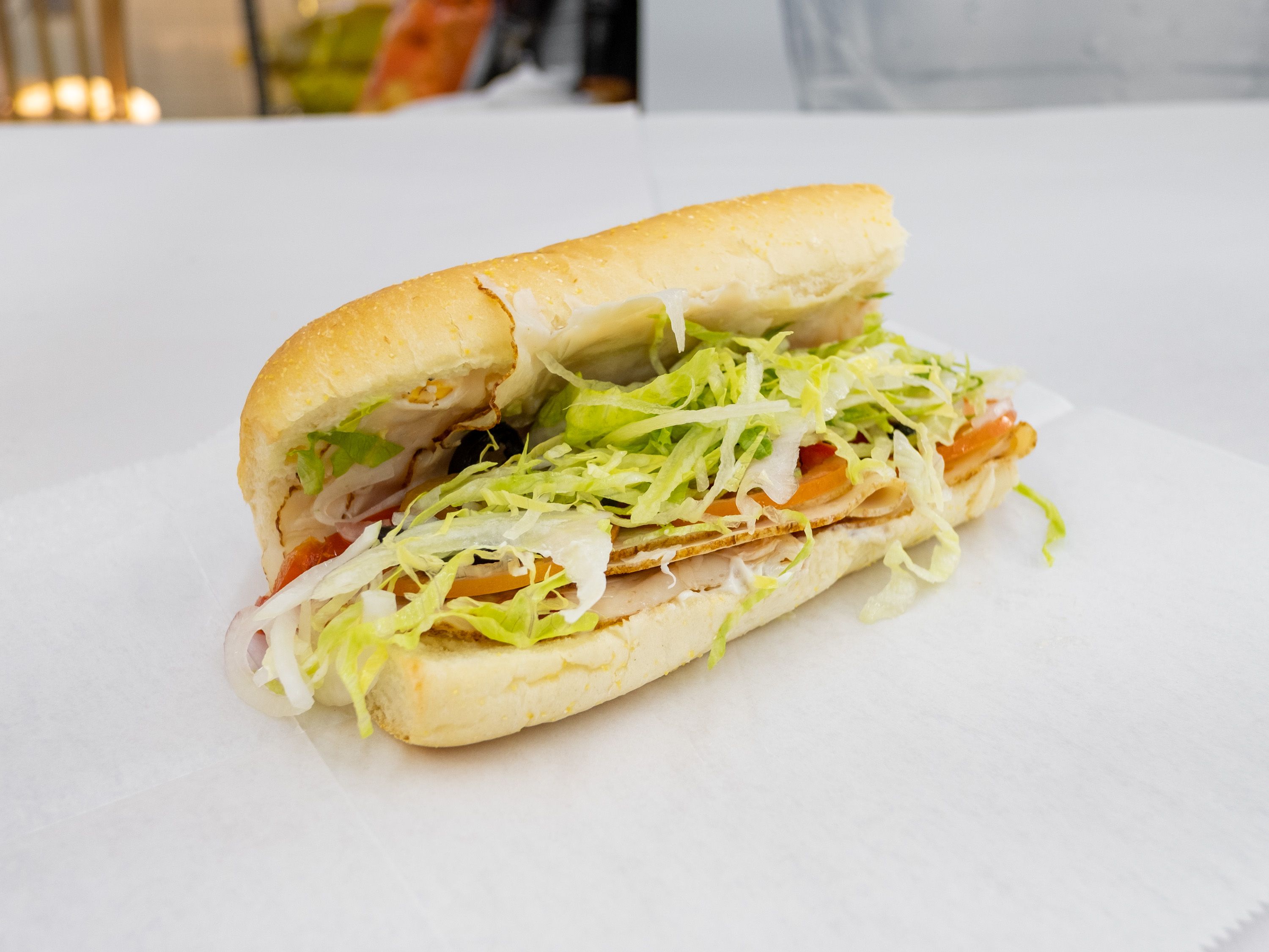Order Turkey and Cheese Sub food online from Quick Stop Food Mart store, Columbia on bringmethat.com