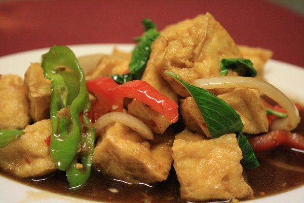 Order 6. Spicy Mint Tofu food online from Thai Original Bbq store, Culver City on bringmethat.com