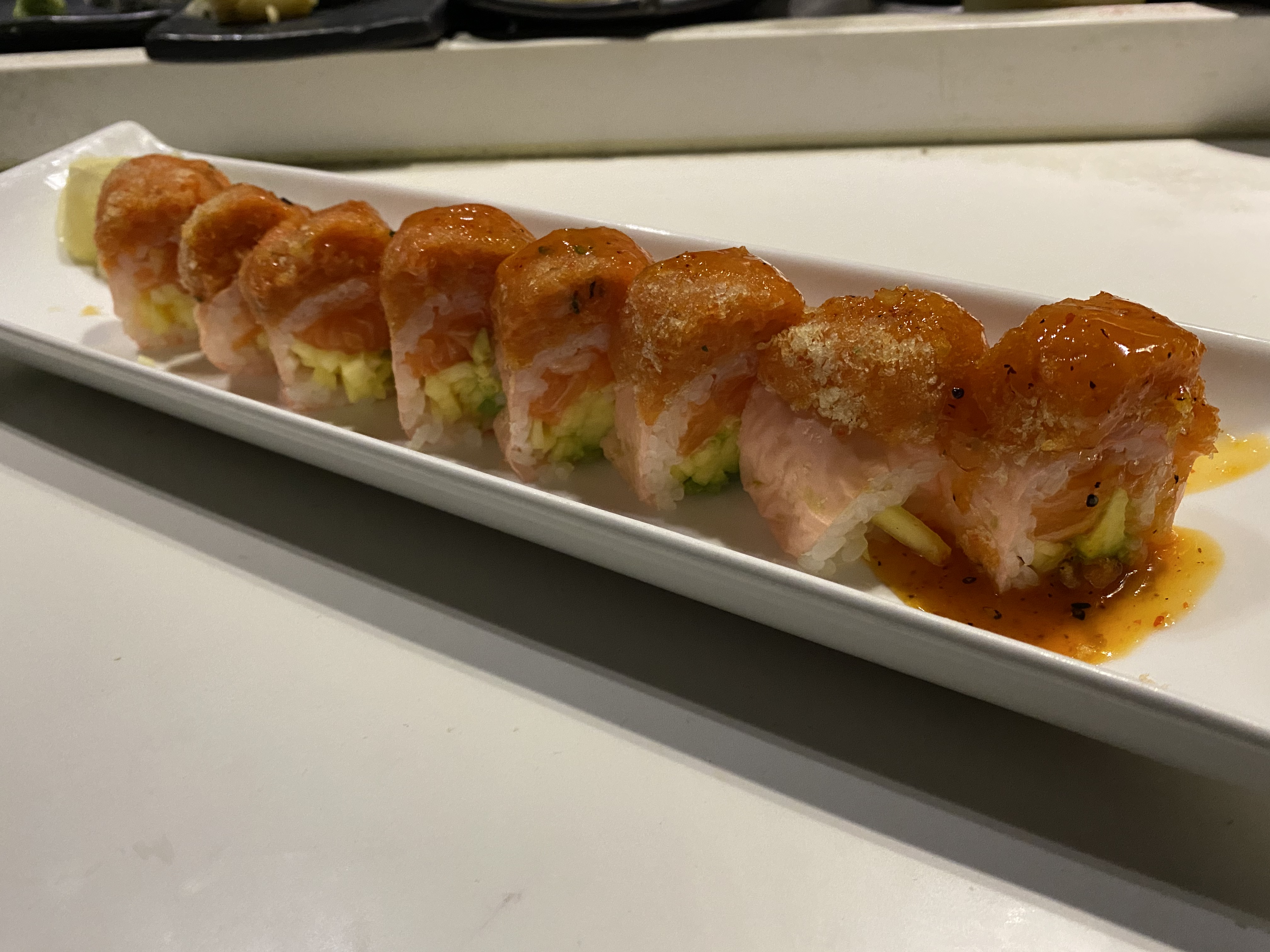 Order Salmon Atami Roll food online from Kashi Japanese - Stamford store, Stamford on bringmethat.com