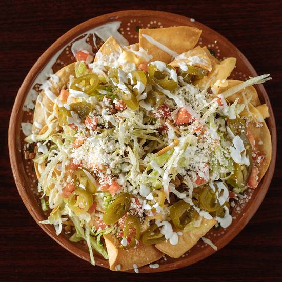 Order Nachos Azteca food online from Matachines Authentic Mexican Food store, Edmond on bringmethat.com