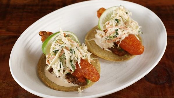 Order Tecate Battered Rock Cod Dinner food online from Padrecito store, San Francisco on bringmethat.com