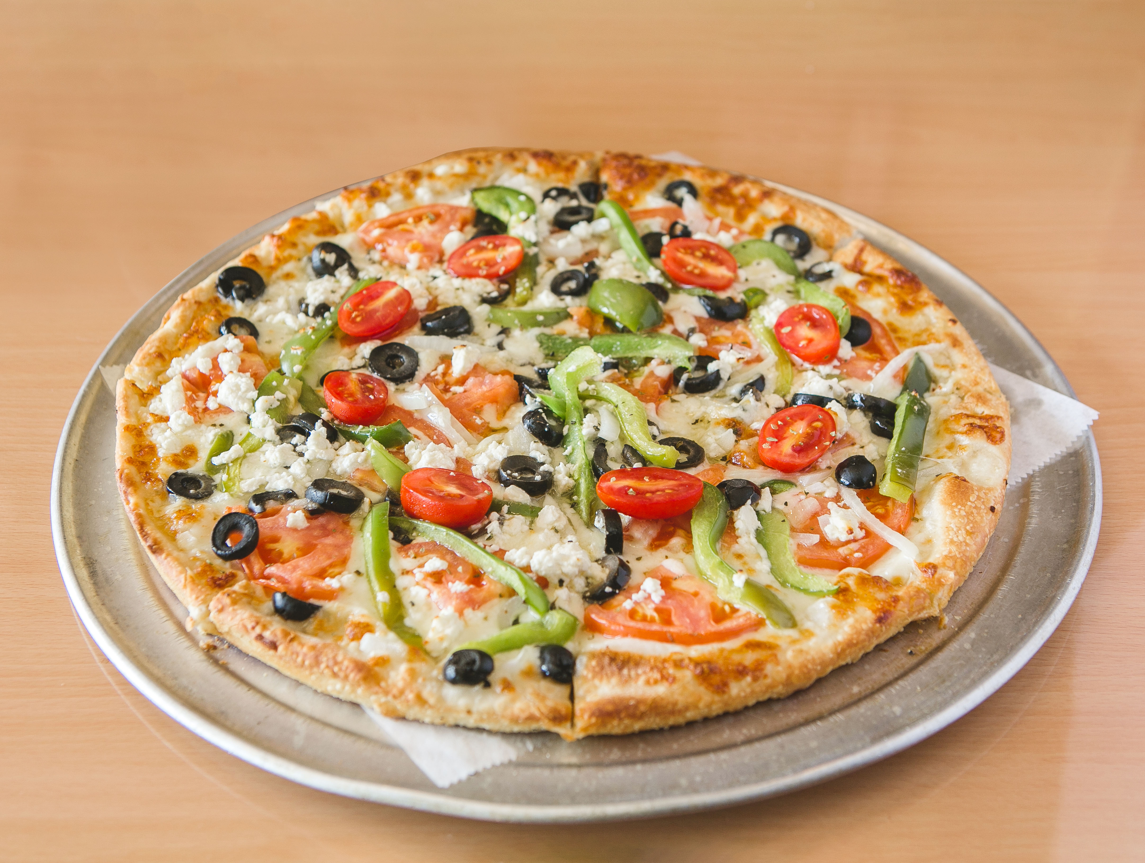 Order Greek Pizza food online from Westgate Pub store, Havertown on bringmethat.com