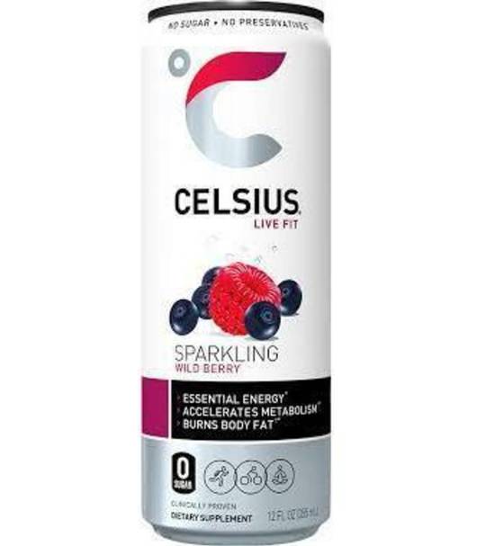 Order Celsius - Sparkling Wild Berry food online from IV Deli Mart store, Goleta on bringmethat.com