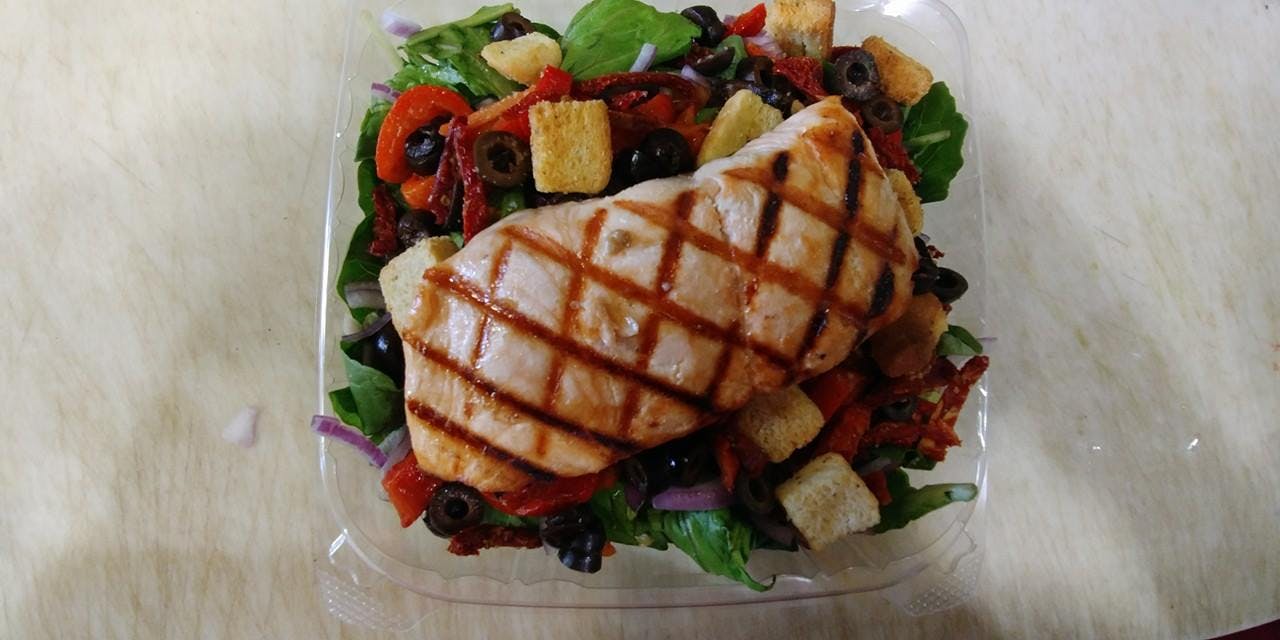 Order Mediterranean Salad - Small food online from Yordana Pizza Ii store, Fairless Hills on bringmethat.com