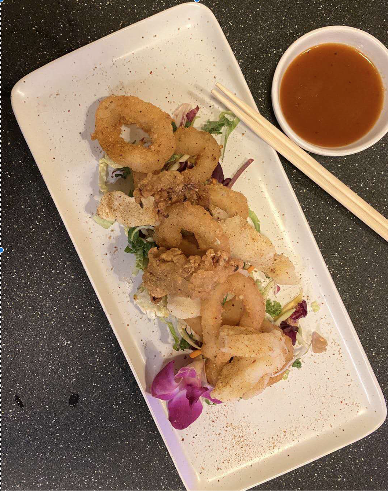 Order Tempura Calamari Deluxe  food online from Hsiang K Xiang store, Newark on bringmethat.com