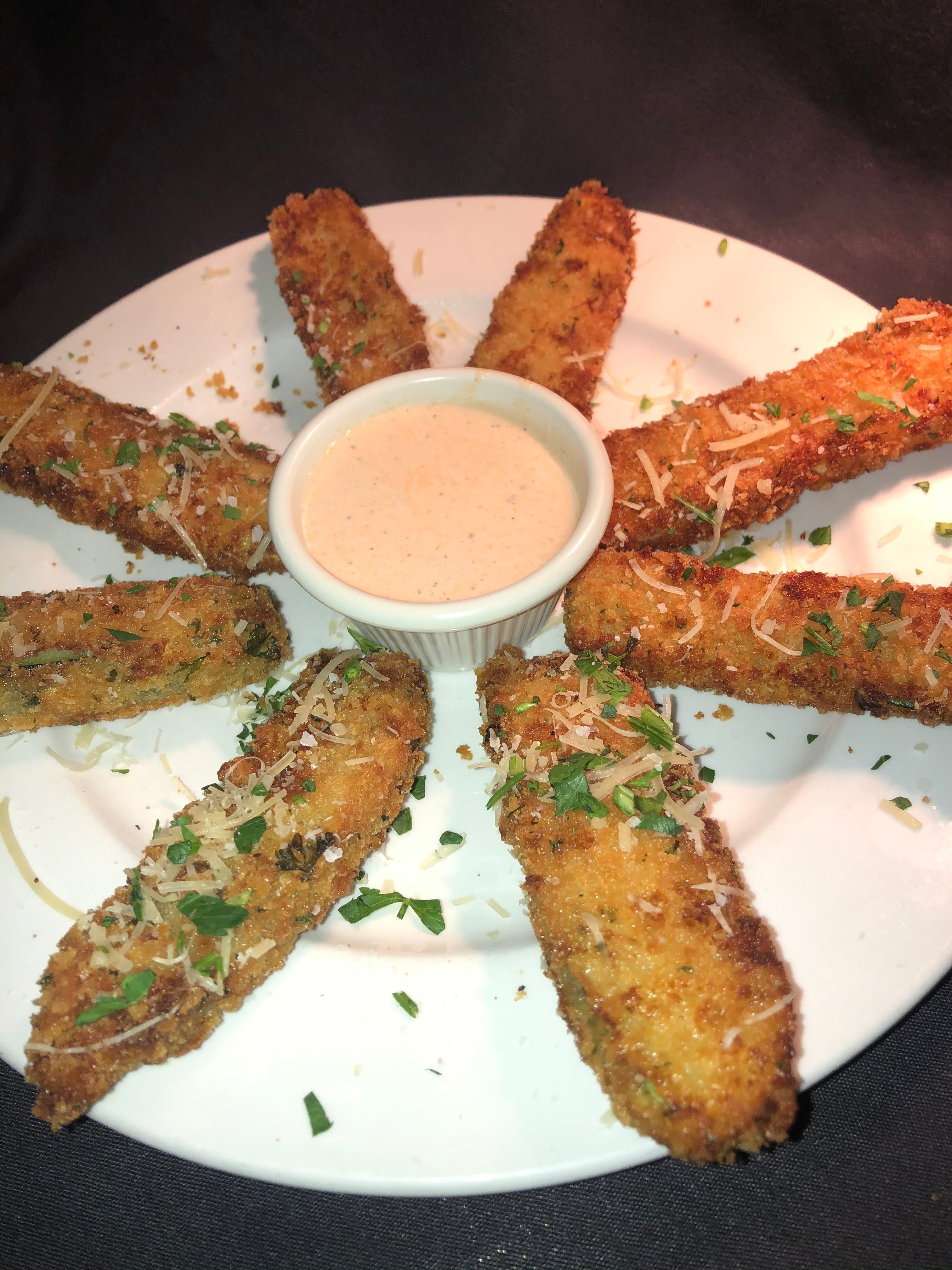 Order Zucchini Fries - Appetizer food online from Martini Italian Bistro store, Louisville on bringmethat.com