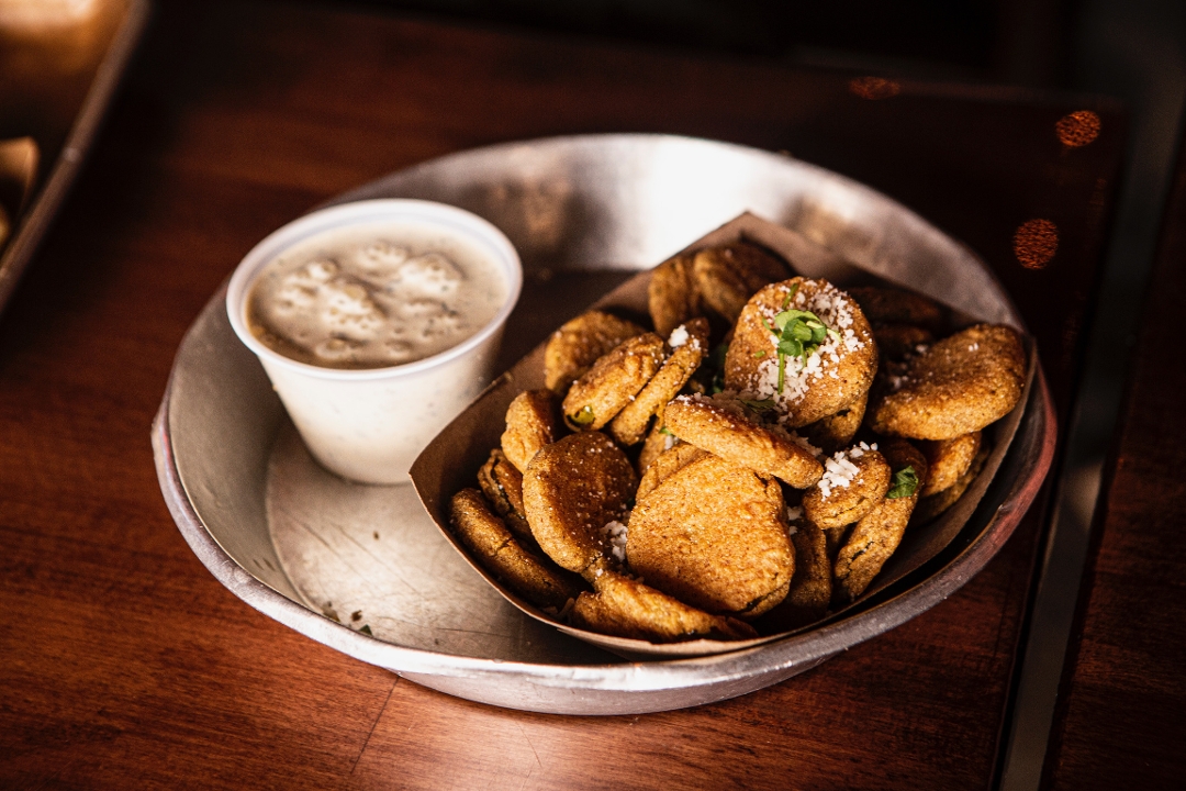 Order Fried Pickles food online from Feast Bbq store, Louisville on bringmethat.com