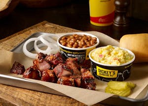 Order Pork Burnt Ends Plate food online from Dickey's Barbecue Pit store, Weatherford on bringmethat.com