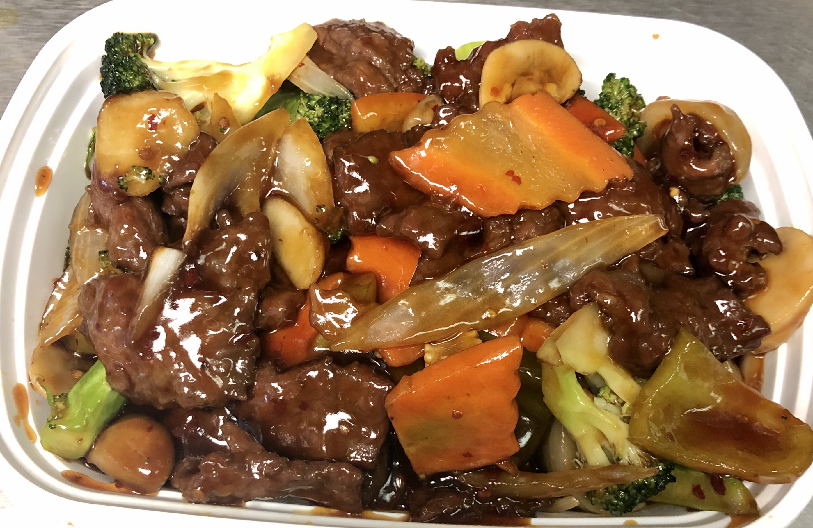 Order  103. Szechuan Beef food online from China Star store, Dunbar on bringmethat.com