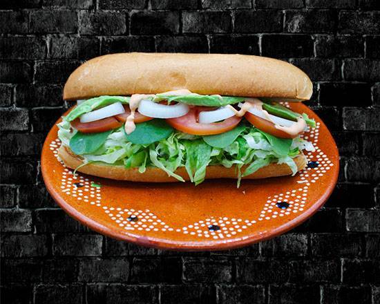 Order Vegetarian Tortas food online from RIVAS MEXICAN GRILL store, Fort Mohave on bringmethat.com