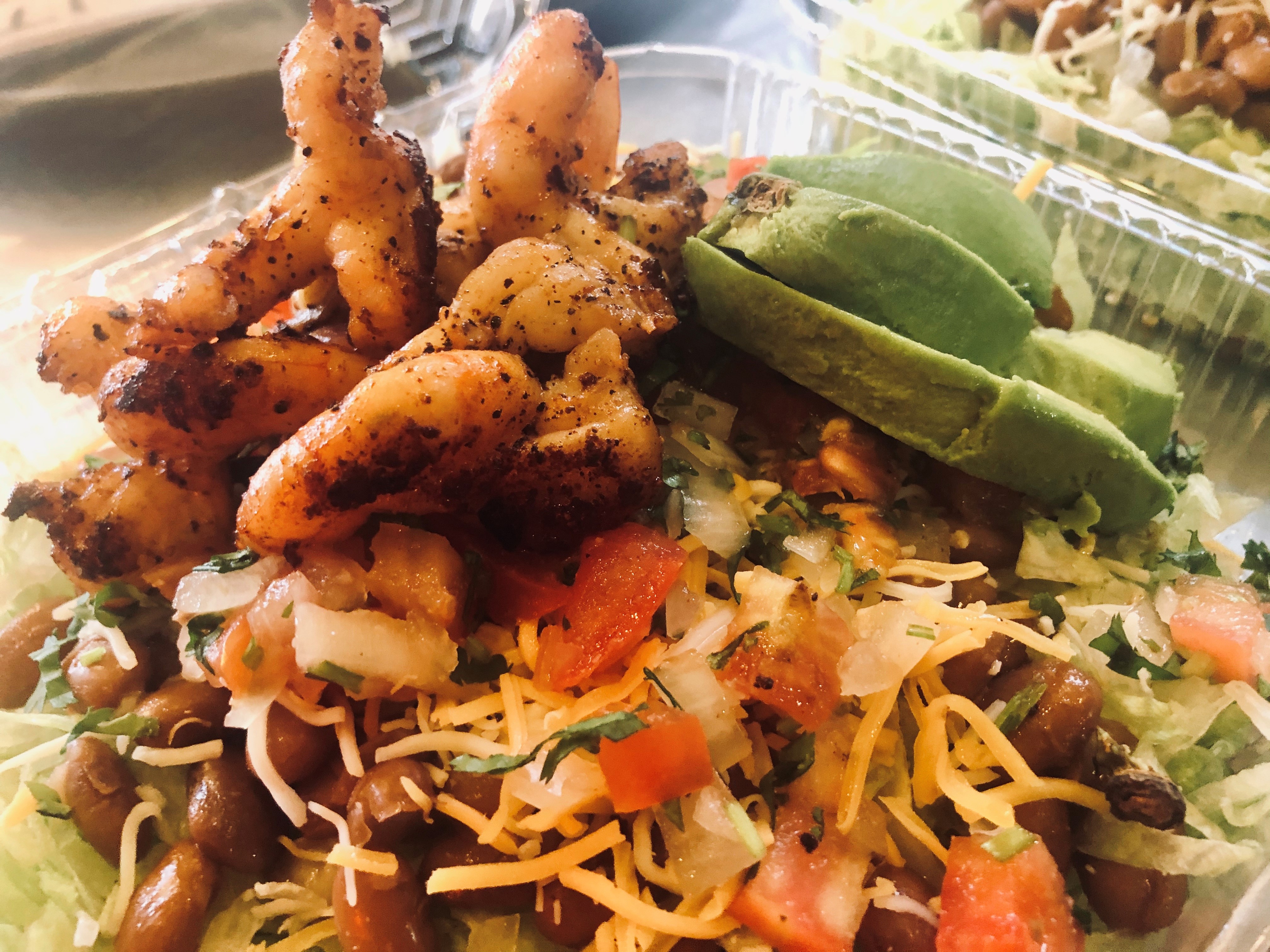 Order Tiger Prawn Salad food online from El Sol Mexican Restaurant store, Rodeo on bringmethat.com