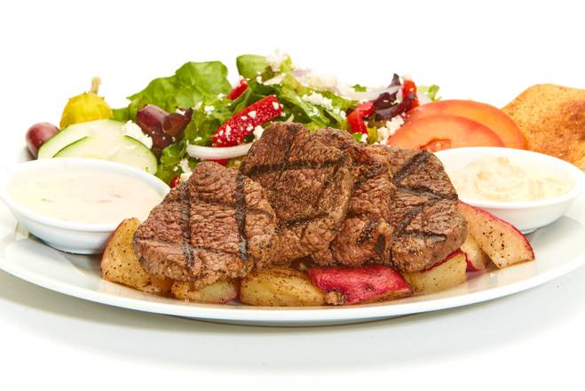 Order Grilled Beef Tender Feast food online from Taziki Mediterranean Café store, Tulsa on bringmethat.com