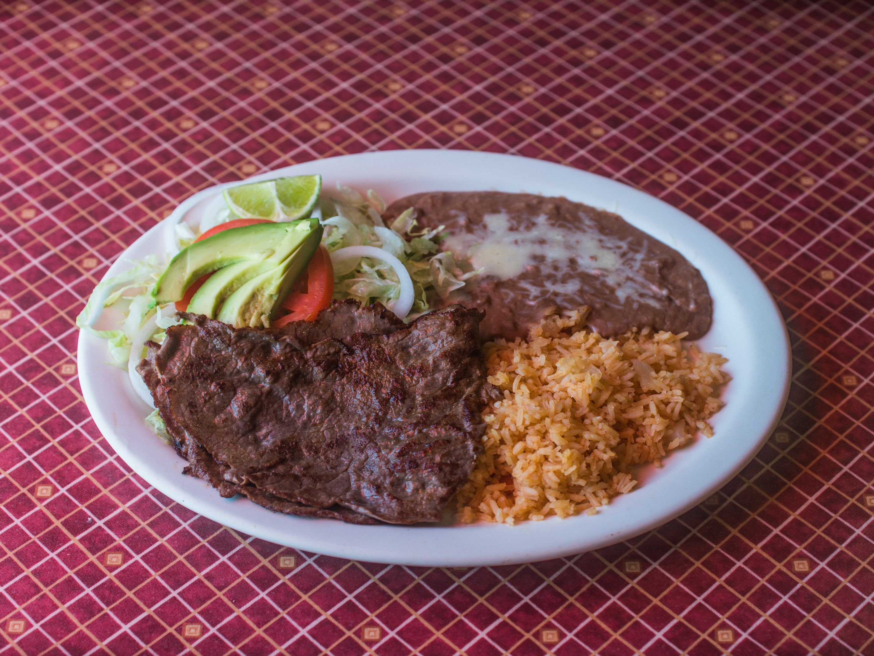 Order Carne Asada food online from Cozumel Mexican Restaurant store, Statesville on bringmethat.com