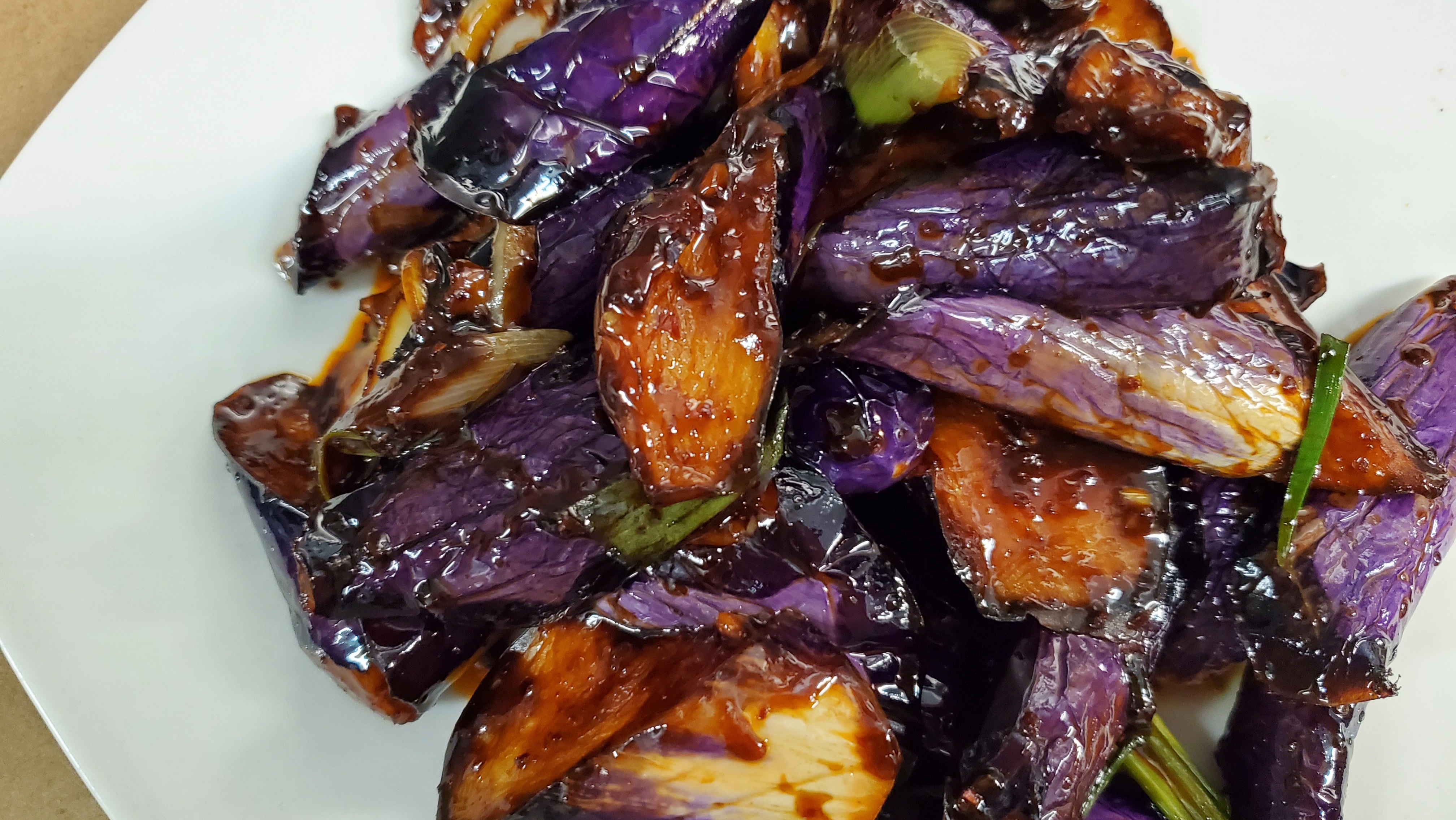 Order Eggplant with Hot Garlic Sauce food online from China Garden store, Woodland Hills on bringmethat.com