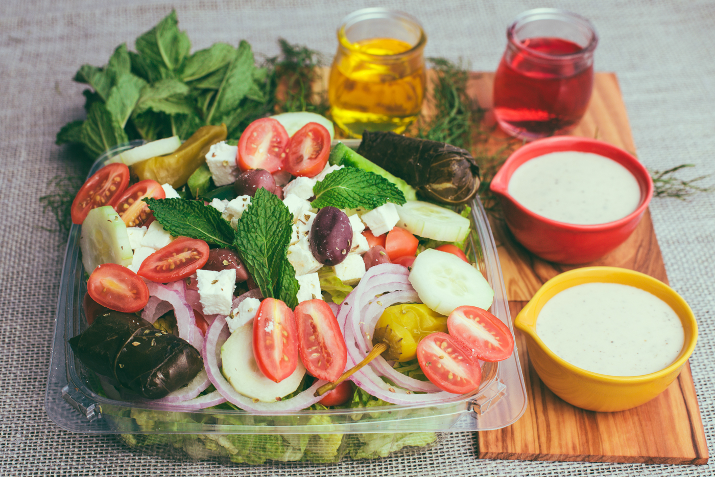 Order Greek Salad food online from Golden Grain store, East Greenbush on bringmethat.com