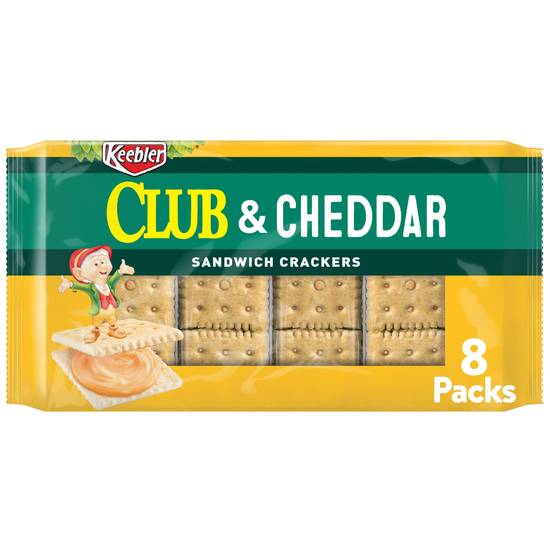 Order Keebler Sandwich Crackers Club & Cheddar Just Grab N' Go Single Serve (1.38 oz x 8 ct) food online from Rite Aid store, Eugene on bringmethat.com