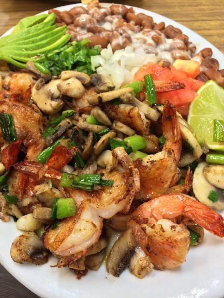 Order Chipotle Prawns Dinner food online from Pancho Villa store, San Francisco on bringmethat.com