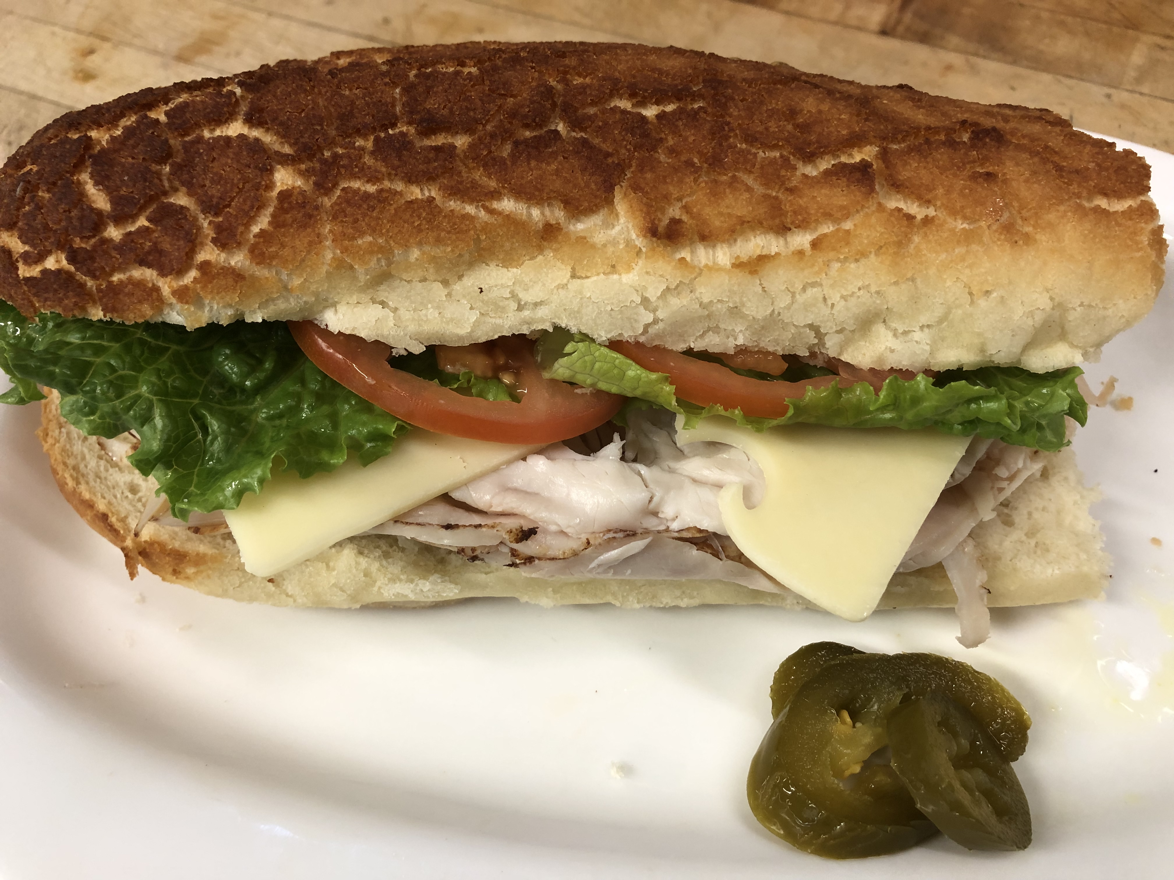 Order Smoked Turkey Sandwich food online from Lucca Deli store, San Francisco on bringmethat.com