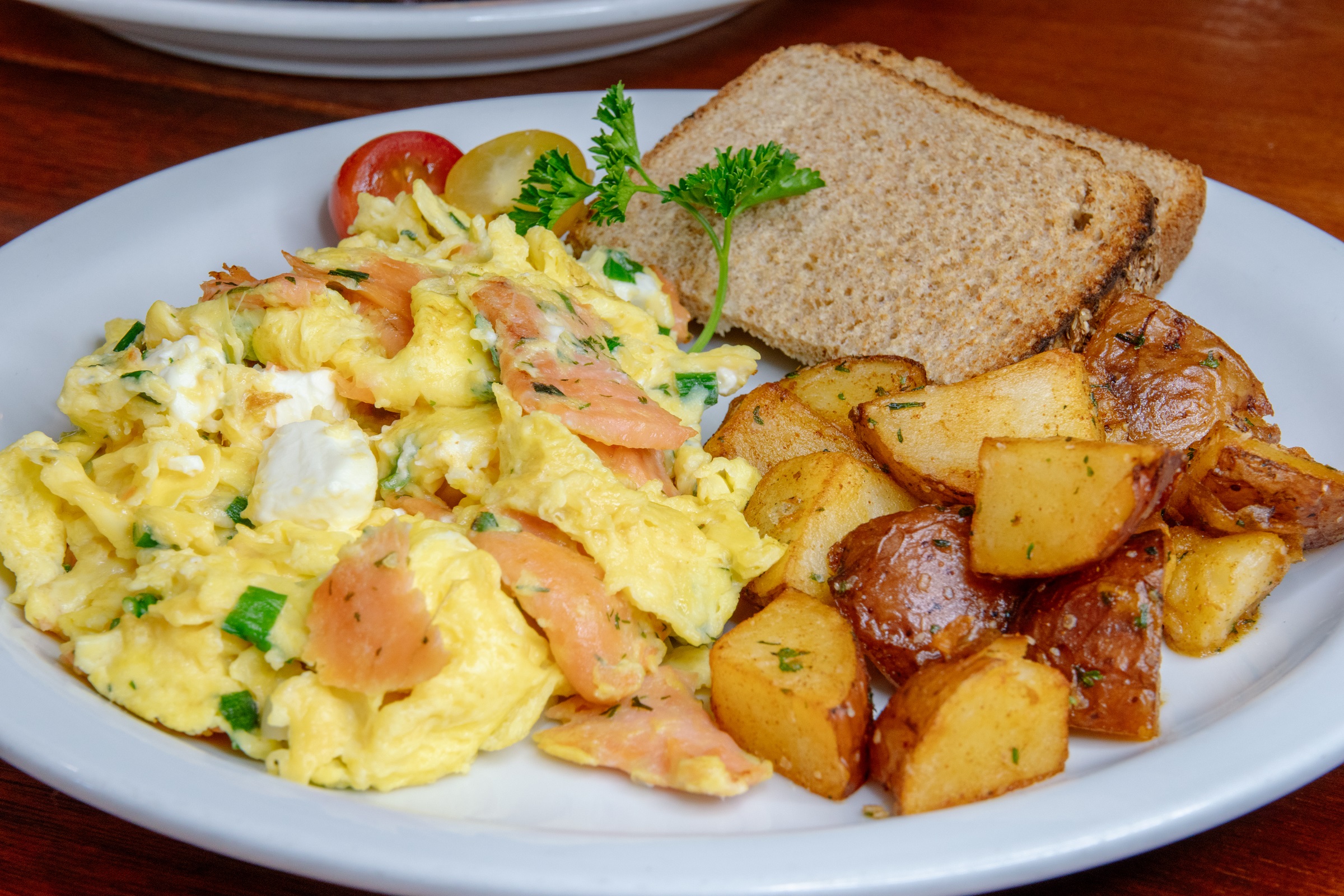 Order Salmon Scramble food online from Solano Junction store, Albany on bringmethat.com