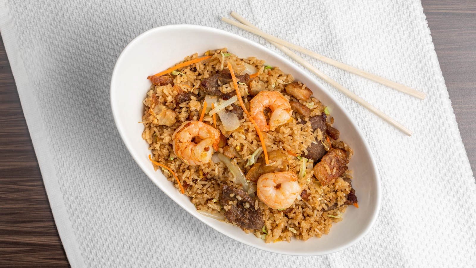Order Triad Fried Rice food online from Ninja Hibachi Express store, North Highlands on bringmethat.com