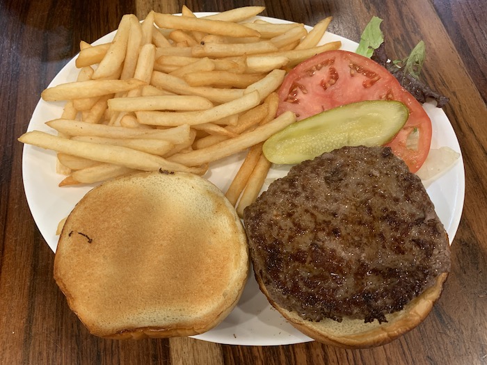 Order Hamburger Deluxe food online from Silver Spoon Diner store, Queens on bringmethat.com