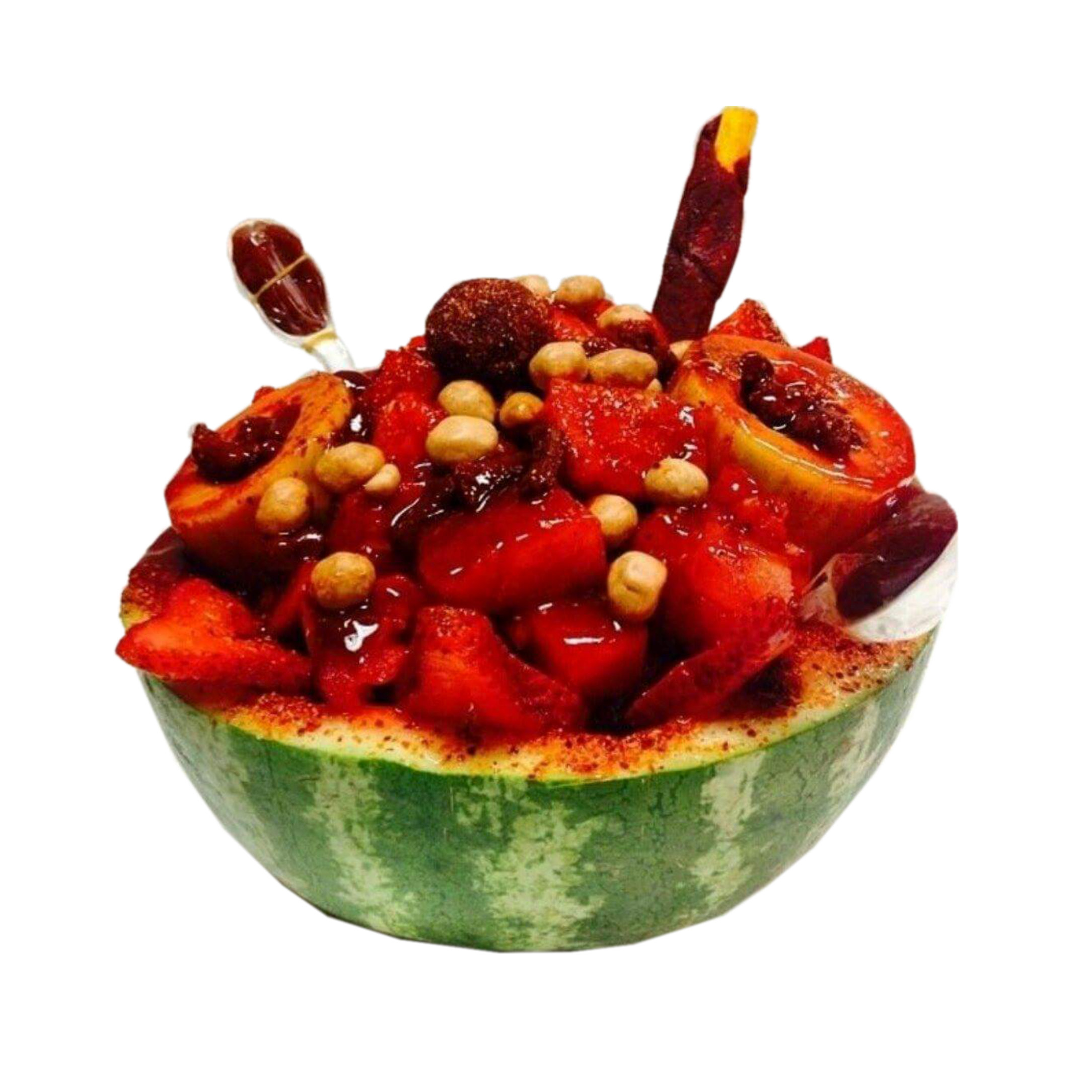 Order CRAZY WATERMELON food online from Los Mexicanos Frutas & Antojos store, Fresno on bringmethat.com