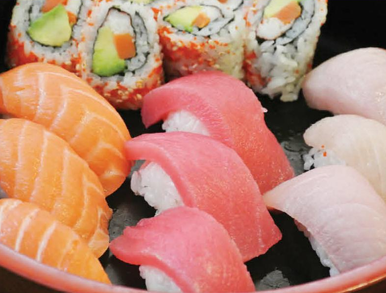 Order S12. Trio Sushi food online from Asian Garden store, Martinsburg on bringmethat.com