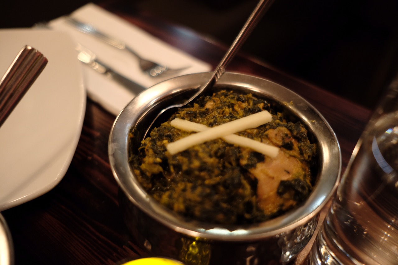 Order Chicken Saag food online from Sathi Indian Restaurant store, New York on bringmethat.com