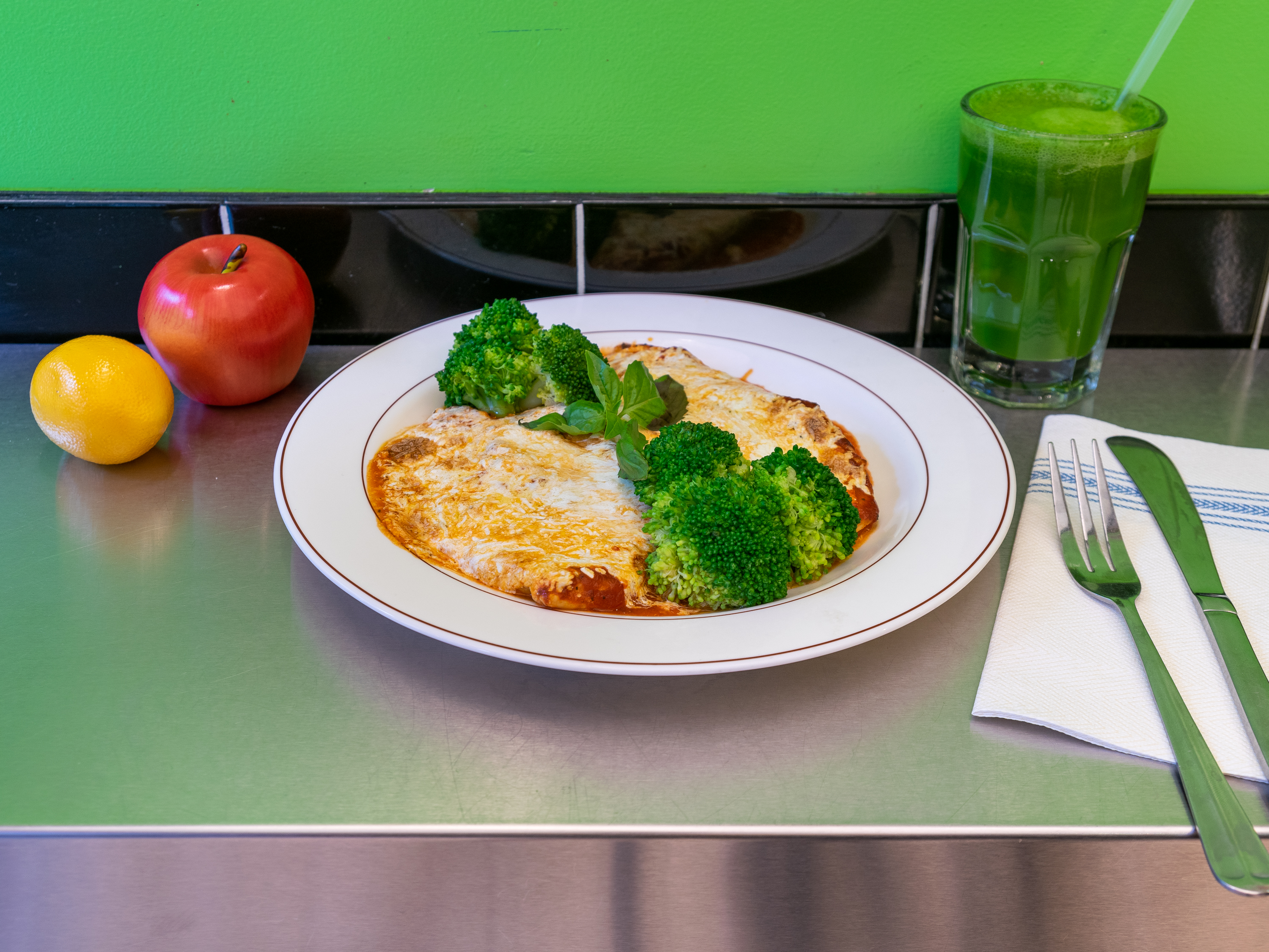 Order Chicken Parm Plate food online from Delicious Juice Bar store, New York on bringmethat.com