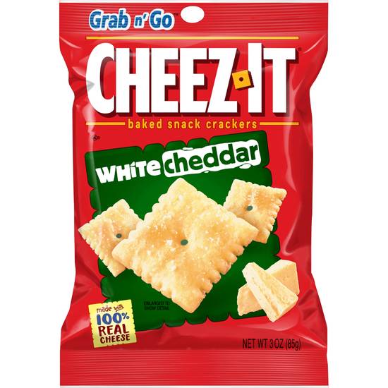 Order Cheez-It Baked Snack Crackers White Cheddar Grab N' Go (3 oz) food online from Rite Aid store, Eugene on bringmethat.com