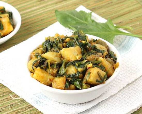 Order Aloo Palak food online from Baisakhi Dhaba store, Johnson City on bringmethat.com