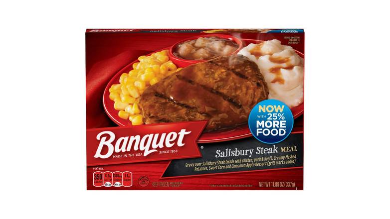 Order Banquet Salisbury Steak Meal food online from Red Roof Market store, Lafollette on bringmethat.com
