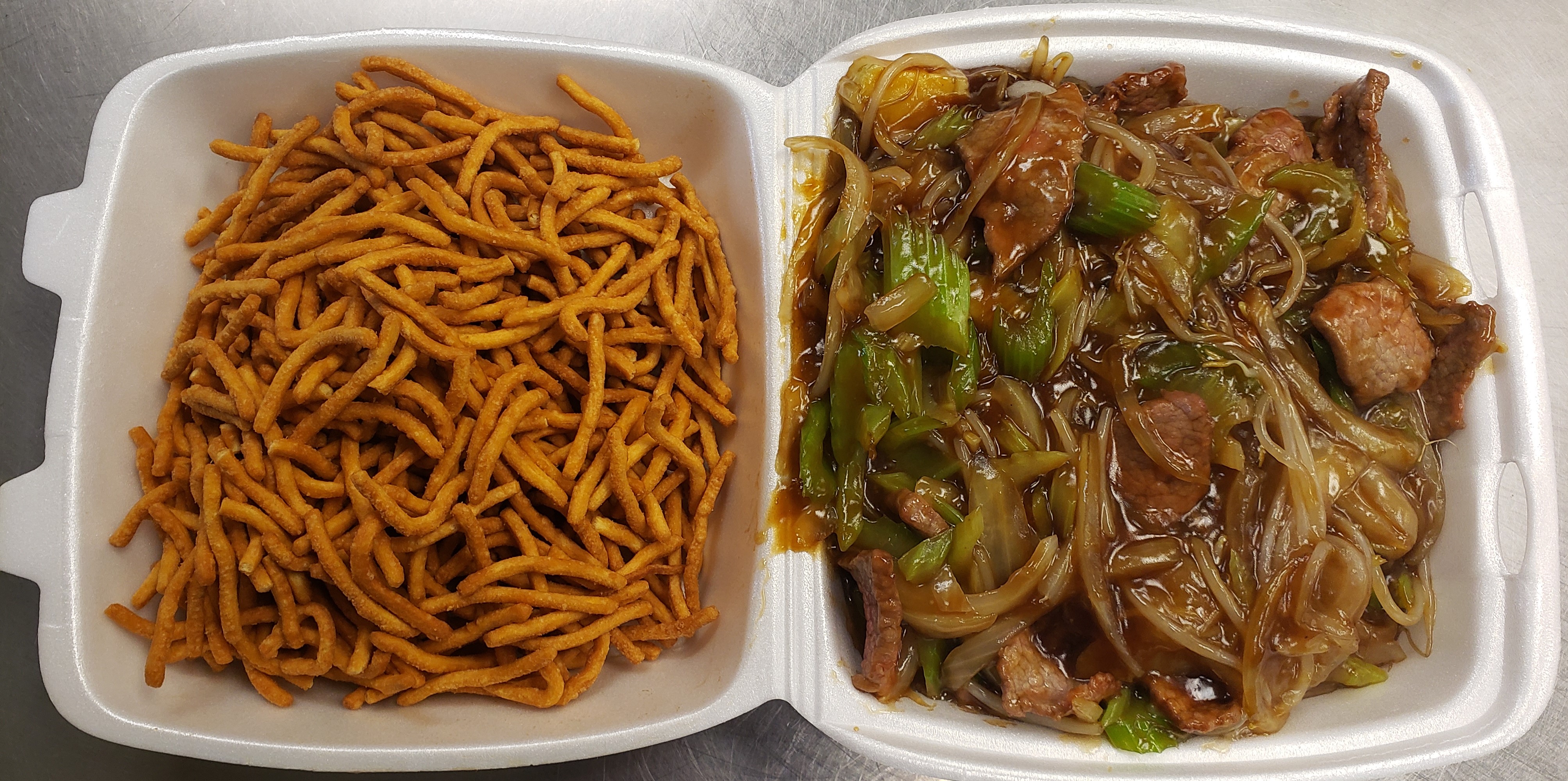 Order 98. Pork Chow Mein food online from Golden Pearl store, Salt Lake City on bringmethat.com