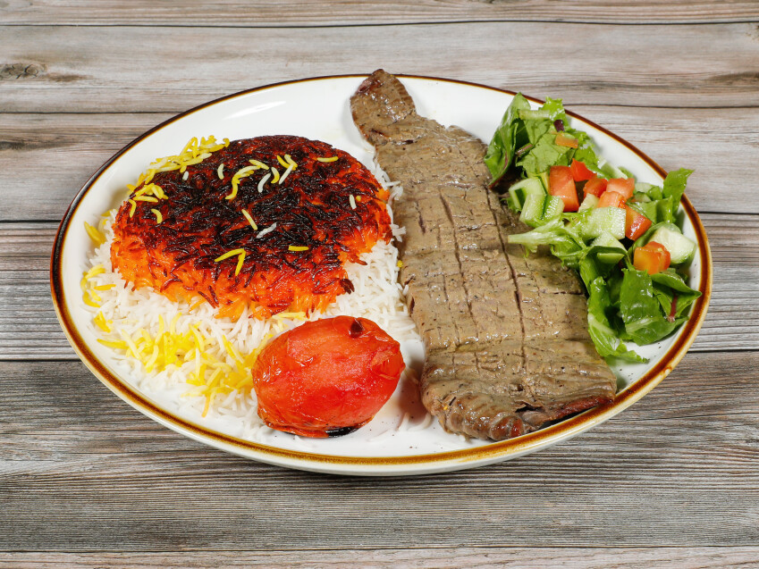 Order Barg food online from Tah Deeg Authentic Persian Cuisine store, Clovis on bringmethat.com