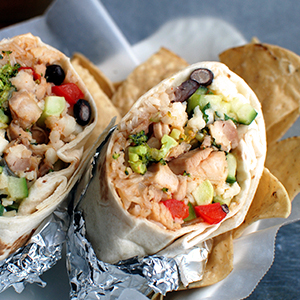 Order Sweet and Sour Chicken Wrap food online from Mediterranean Grill And Bar store, New York on bringmethat.com