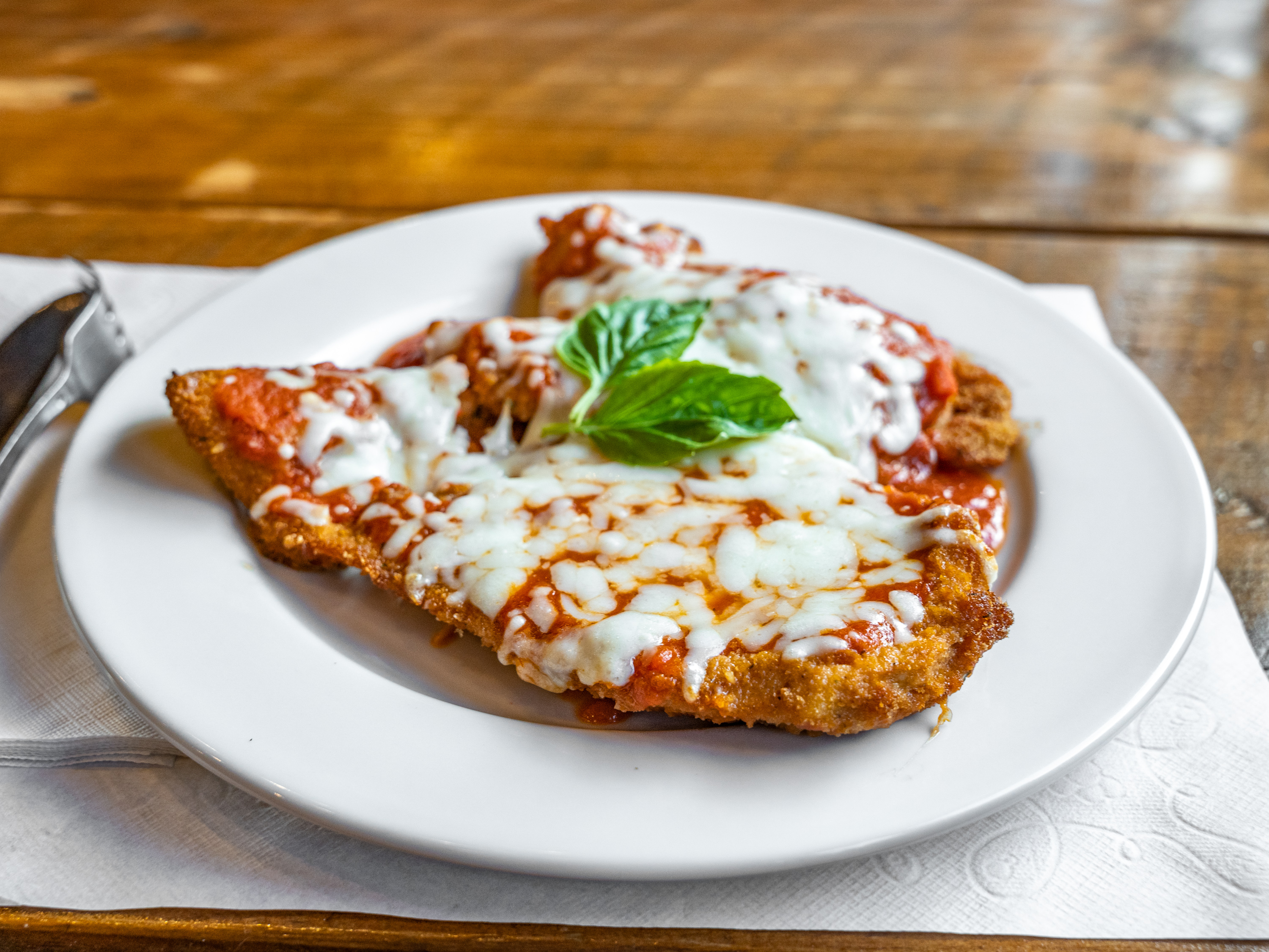 Order Chicken Parmigiana Entree food online from Danny's pizzeria ii store, Brooklyn on bringmethat.com