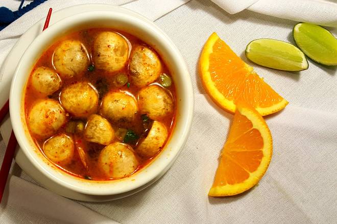 Order Tom Yum Soup (Spicy & Sour) food online from Thai Elephant store, Cleveland on bringmethat.com